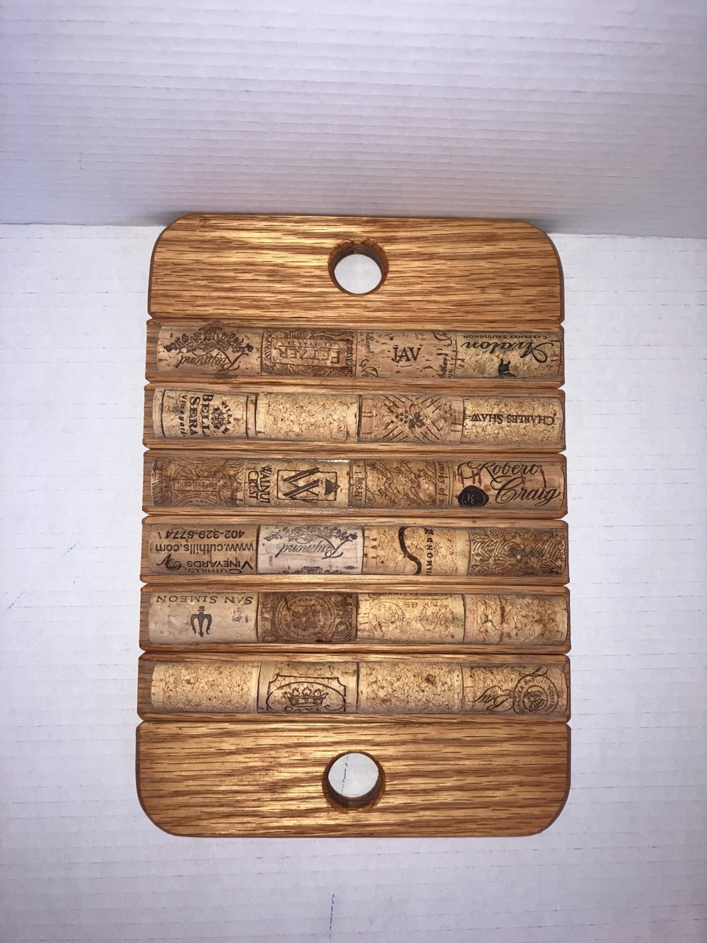 Handcrafted Cork & Oak Expandable Trivet Serving Natural Brown Pot Holder Rustic